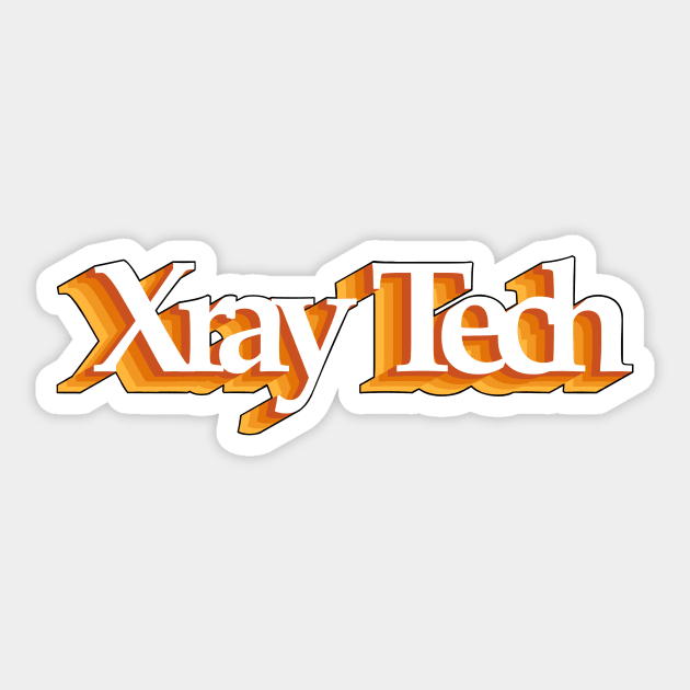 X-ray Tech - retro design Sticker by daddymactinus